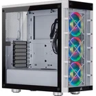 Stacionārā datora korpuss Corsair iCUE 465X RGB White Tempered Glass