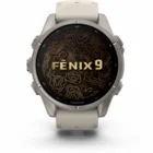 Viedpulkstenis Garmin fenix 9 43mm Titanium with Fog Gray Silicone Band