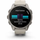 Viedpulkstenis Garmin fenix 9 43mm Titanium with Fog Gray Silicone Band
