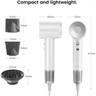 Fēns Laifen Swift Special High Speed Hair Dryer (3 Nozzles) Pearl White