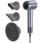 Fēns Laifen Swift Special High Speed Hair Dryer (3 Nozzles) Silver Blue
