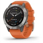 Viedpulkstenis Garmin Fenix 6 Sapphire Ti Gray with Orange band