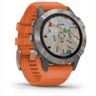 Viedpulkstenis Garmin Fenix 6 Sapphire Ti Gray with Orange band