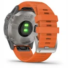 Viedpulkstenis Garmin Fenix 6 Sapphire Ti Gray with Orange band