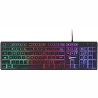 Klaviatūra Gembird UML-01 Rainbow Multimedia Keyboard Black [Mazlietots]