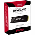 Iekšējais cietais disks Kingston Fury Renegade Heatsink SSD 500GB