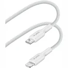Puro Power and Data Sync Fabric 2.0 cable from USB-C to Lightning 1.2m White
