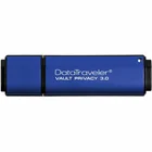 USB zibatmiņa USB zibatmiņa Kingston DataTraveler Vault Privacy 8 GB Blue