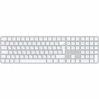 Klaviatūra Apple Magic Keyboard with Touch ID and Numeric Keypad for Mac models with Apple silicon (USB–C) - Russian - White Keys