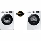 Veļas mašīna Samsung WW90T4540AE/LE  + Veļas žāvētājs Samsung DV80TA020AE/LE Komplekts