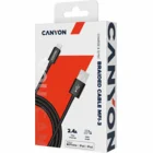 Canyon Charge & Sync MFI Braided Cable Black 1m