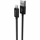 Canyon Charge & Sync MFI Braided Cable Black 1m