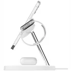 Belkin BoostCharge Pro 3-in-1 Wireless Charging Stand + AC Power Adapter White