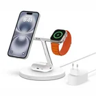 Belkin BoostCharge Pro 3-in-1 Wireless Charging Stand + AC Power Adapter White