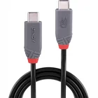 Lindy 1.5m USB4 240W Type C Cable 40Gbps Anthra Line