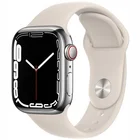 Viedpulkstenis Apple Watch Series 7 GPS + Cellular 41mm Silver Stainless Steel Case with Starlight Sport Band