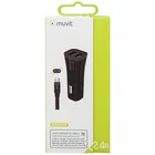 Muvit 2xUSB 2.4A + cable microUSB