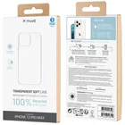 Apple Iphone 13 Pro Max Recycletek Soft Cover By Muvit Transparent