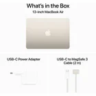 Portatīvais dators Apple MacBook Air (2024) 13" M3 chip with 8-core CPU and 10-core GPU 24GB 512GB SSD – Starlight RUS