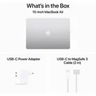 Portatīvais dators Apple MacBook Air (2024) 15" M3 chip with 8-core CPU and 10-core GPU 24GB 512GB SSD - Silver INT