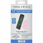 Akumulators (Power bank) Force Magnetic MagSafe Wireless Powerbank 5000mAh 1 USB C port 15W Qi Metal Pink