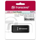 Atmiņas karšu lasītājs Transcend SD / microSD Card Reader Black