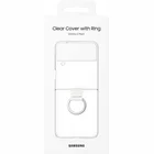 Samsung Galaxy Flip4  caurspīdīgs vāciņš ar gredzenu