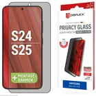 Viedtālruņa ekrāna aizsargs Samsung Galaxy S24/S25 Privacy Glass Protector By Displex