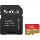 Atmiņas karte SanDisk Extreme 64GB microSDXC + SD Adapter + Rescue Pro Deluxe
