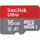 Atmiņas karte SanDisk 16GB microSDHC + SD Adapter
