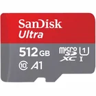 SanDisk Ultra microSDXC 512GB + SD Adapteris RED / GRAY