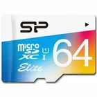 Atmiņas karte Silicon Power Elite UHS-1 Colorful 64 GB, MicroSDXC, Flash memory class 10, SD adapter