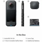 Sporta kamera Insta360 X4 Air Starter Bundle Graphite Black