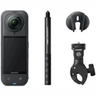 Sporta kamera Insta360 X5 Motorcycle Bundle Midnight Black