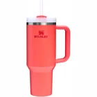 Termokrūze ar salmiņu Stanley The Quencher H2.O FlowState Tumbler 1.18l Hot Coral