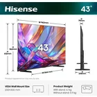 Televizors Hisense 43" UHD QLED Smart TV 43E7S