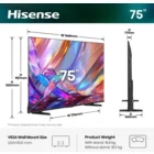 Televizors Hisense 75" UHD QLED Smart TV 75E7S