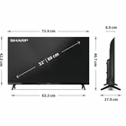 Televizors Sharp 32" HD LED TV 32HA1205E