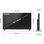 Televizors Sharp 43" UHD QLED Google TV 43HP5265E