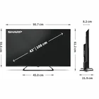 Televizors Sharp 43" UHD QLED Google TV 43HP6265E