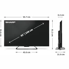 Televizors Sharp 43" UHD QLED Google TV 43HR7265E