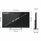 Televizors Sharp 50" UHD QLED Google TV 50HP6265E