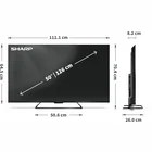 Televizors Sharp 50" UHD QLED Google TV 50HR7265E