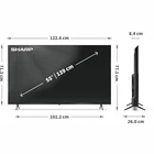 Televizors Sharp 55" UHD QLED Google TV 55HP5265E