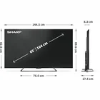 Televizors Sharp 65" UHD QLED Google TV 65HR7265E