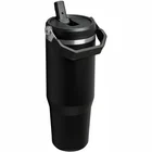 Termokrūze ar salmiņu Stanley The IceFlow Flip Straw 2.0 Tumbler 0,89l Black 2.0