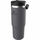 Termokrūze ar salmiņu Stanley The IceFlow Flip Straw Tumbler 0.89l Tumši pelēka