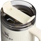 Termokrūze ar salmiņu Stanley The Quencher H2.0 Fluted Tumbler 1.18l Cream Gloss