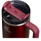Termokrūze ar salmiņu Stanley The Quencher H2.0 Fluted Tumbler 1.18l Garnet Shine