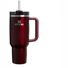 Termokrūze ar salmiņu Stanley The Quencher H2.0 Fluted Tumbler 1.18l Garnet Shine